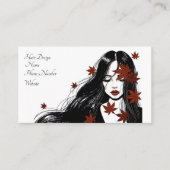 Haarentwürfe Visitenkarte (Vorderseite)