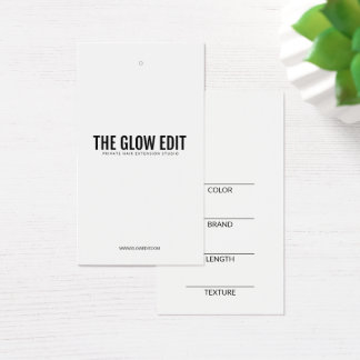 HAAREXTENSION RETAIL TAG