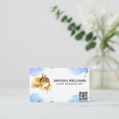 Haarfahlome | QR-Code-Ernennungskarte Terminkarte (Stehend Vorderseite)