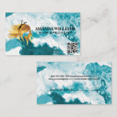 Haarfahlome | QR-Code | künstlerisch Terminkarte (Vorne/Hinten)