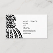 Haarfahne, Haarsalon für Haarfräsen, Silberfresser Visitenkarte (Rückseite)