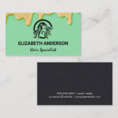 Haarfärbemittel | Beauty Logo Visitenkarte (Vorne/Hinten)