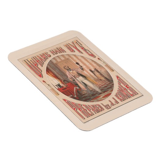 Haarfärbemittel, Circa 1864 Magnet (Rechte Seite)