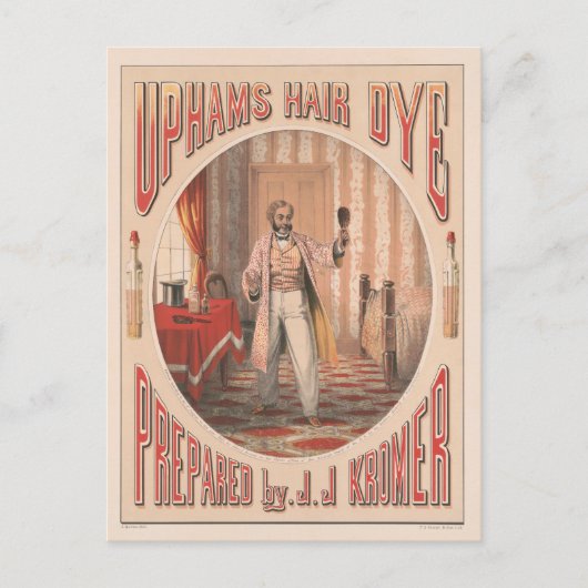 Haarfärbemittel, Circa 1864 Postkarte (Vorderseite)