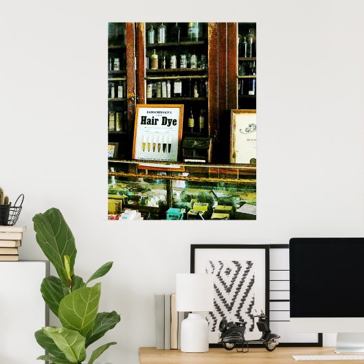 Haarfärbung Poster (Heimbüro)