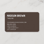 Haarflechten Visitenkarte (Rückseite)