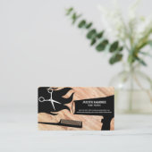 Haargeräte und Stylist | Wood Appt Terminkarte (Stehend Vorderseite)