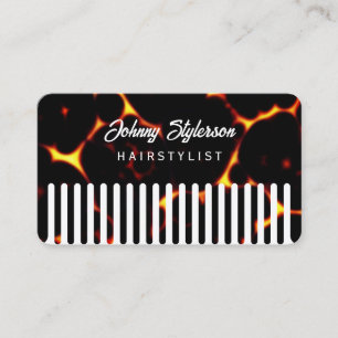Haarkamm aussehend wie ein Friseur Visitenkarte