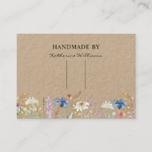 Haarklammer Haarspange Displaykarte Wildblumen-B Visitenkarte