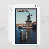 Haarlem - Adriaan Windmill Postkarte (Vorne/Hinten)
