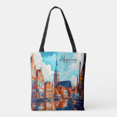 Haarlem Niederlande Vintag Art Travel Tasche (Rückseite)