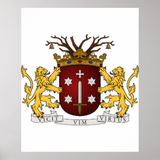 Haarlem wapen, Niederlande Poster