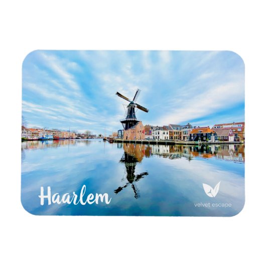 Haarlem Windmill Kühlschrankmagnet von Velvet Esca Magnet (Horizontal)