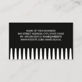 Haarlogo | Hintergrundinformationen Visitenkarte (Rückseite)