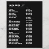 Haarlogos, Haarstylist, Haarsalonwerbung Flyer (Hinten)