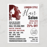 Haarlogos, Haarstylist, Haarsalonwerbung Flyer<br><div class="desc">Haarlogos,  Friseurstylisten,  Flyer für Haarsalon-Werbung beim Visitenkarten-Store.</div>