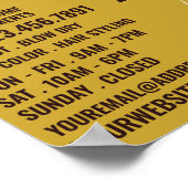 Haarlogos, Haarstylist, Haarsalonwerbung Poster (Ecke)