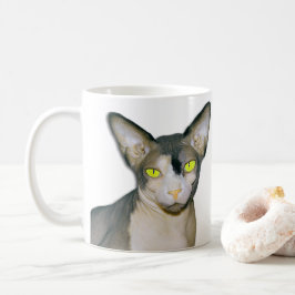Haarlose Katze namens Sphynx Cat Ninja Kaffeetasse