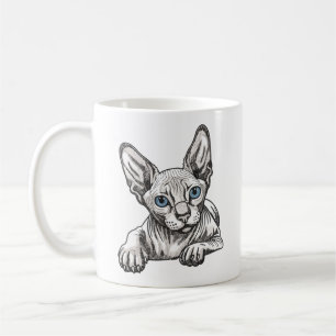 Haarlose Sphynx-Katze Kaffeetasse