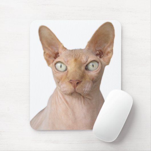 Haarlose Sphynx-Katze Mousepad (Mit Mouse)