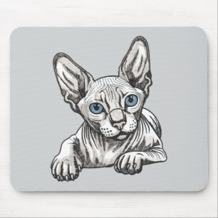 Haarlose Sphynx-Katze Mousepad