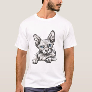 Haarlose Sphynx-Katze T-Shirt