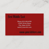 Haarmaske Visitenkarte (Rückseite)