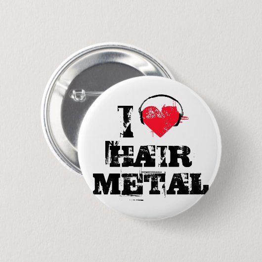 Haarmetall der Liebe I Button (Vorne & Hinten)