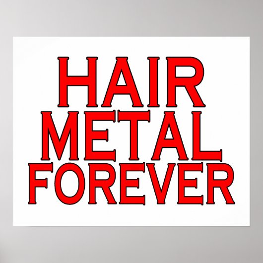 Haarmetall für immer poster (Vorne)
