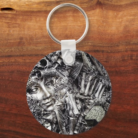 Haarmonster Schlüsselanhänger (Vorderseite)