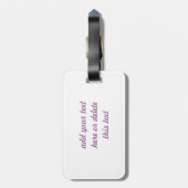 Haarmusik Gepäckanhänger (Rückseite vertikal)