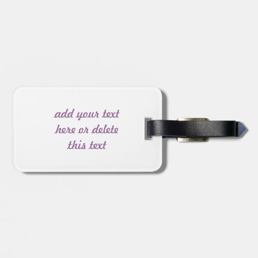 Haarmusik Gepäckanhänger (Rückseite horizontal)