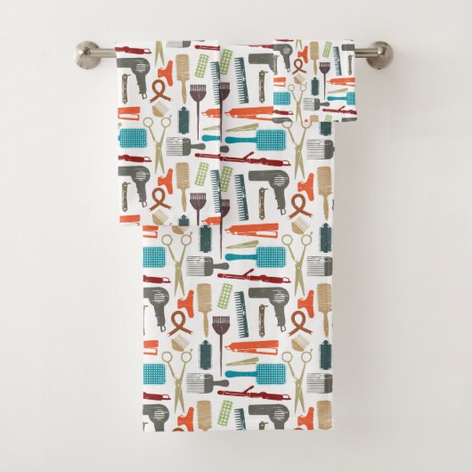 Haarpflege-Muster Badhandtuch Set (Insitu)