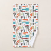 Haarpflege-Muster Badhandtuch Set (Handtuch)