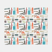 Haarpflege-Muster Fleecedecke (Vorderseite (Horizontal))