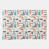 Haarpflege-Muster Geschirrtuch (Horizontal)