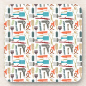 Haarpflege-Muster Getränkeuntersetzer (Vorderseite)