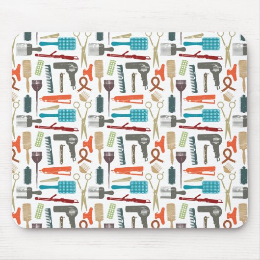 Haarpflege-Muster Mousepad (Vorne)