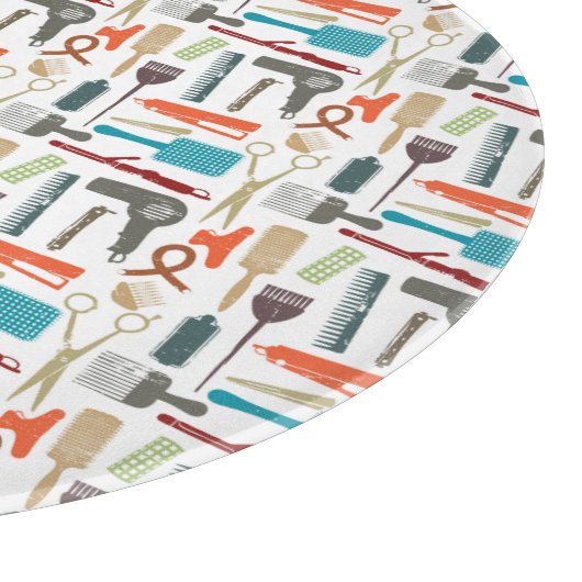 Haarpflege-Muster Schneidebrett (Ecke)