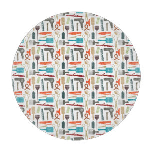 Haarpflege-Muster Schneidebrett