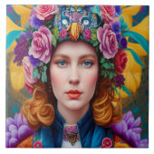 Haarprinzessin Fliese (Vorderseite)