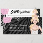 HAARSAALON-GESCHENKZEUGNIS (Vorne/Hinten)