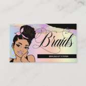 Haarsalon, Brader Stylist, Geflecht, Hübsche Paste Visitenkarte (Vorderseite)