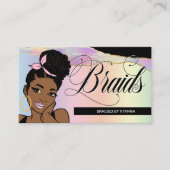 Haarsalon, Brader Stylist, Geflecht, Hübsche Paste Visitenkarte (Vorderseite)