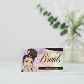 Haarsalon, Brader Stylist, Geflecht, Hübsche Paste Visitenkarte (Stehend Vorderseite)