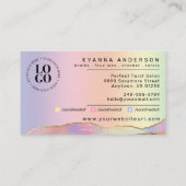 Haarsalon, Brader Stylist, Geflecht, Hübsche Paste Visitenkarte (Rückseite)