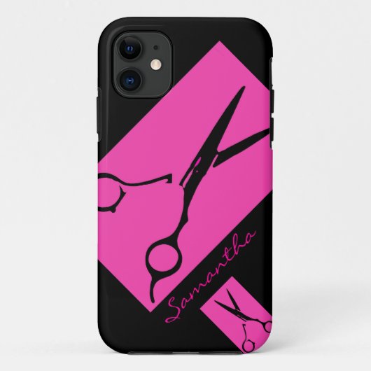 Haarsalon-Stylistrosaschwarzes iphone 5 Fall Case-Mate iPhone Hülle (Rückseite)