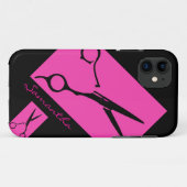 Haarsalon-Stylistrosaschwarzes iphone 5 Fall Case-Mate iPhone Hülle (Rückseite (Horizontal))
