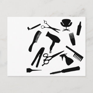 Haarsalon-Tools   Postkarte