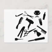 Haarsalon-Tools | Postkarte (Vorderseite)